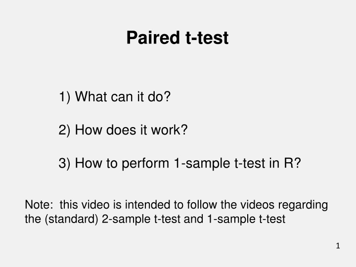paired t test