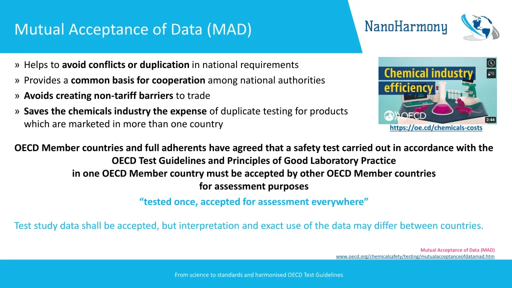 mutual acceptance of data mad