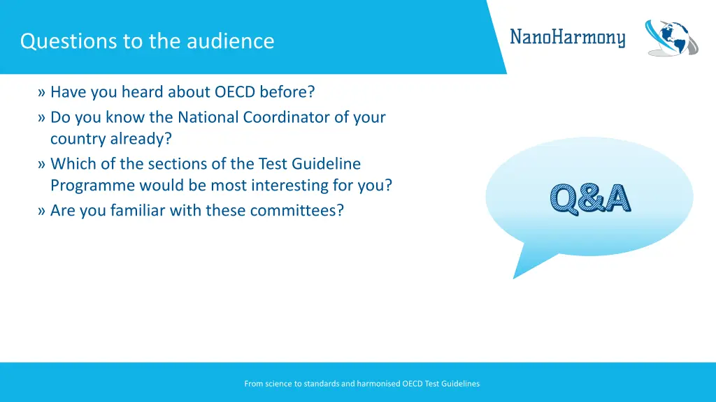 questions to the audience
