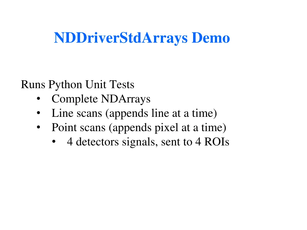 nddriverstdarrays demo
