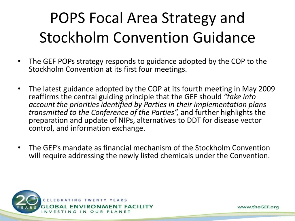 pops focal area strategy and stockholm convention