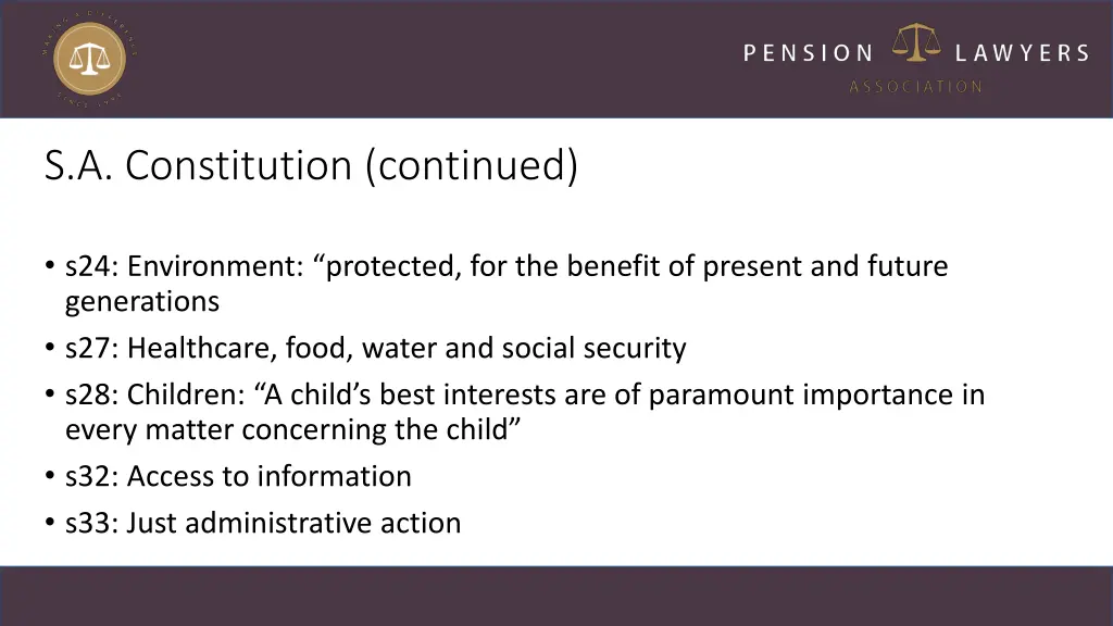 s a constitution continued