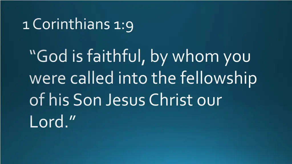 1 corinthians 1 9