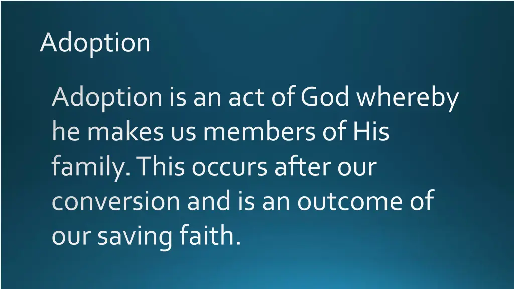 adoption