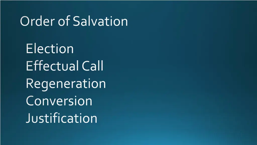 order of salvation 3