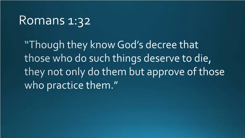 romans 1 32