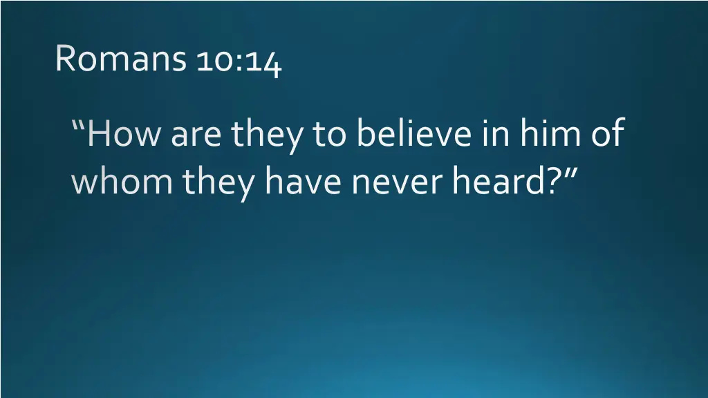 romans 10 14