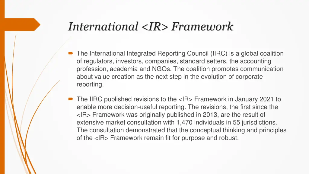 international ir framework 1