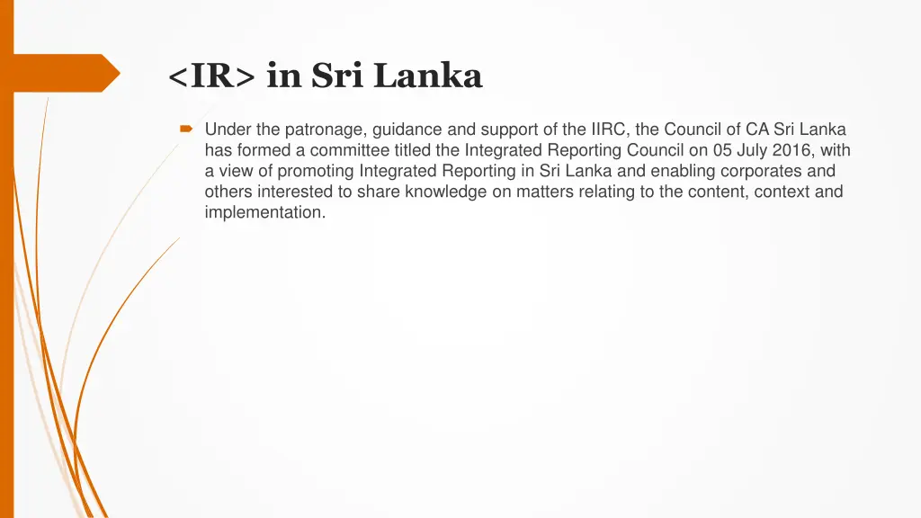 ir in sri lanka