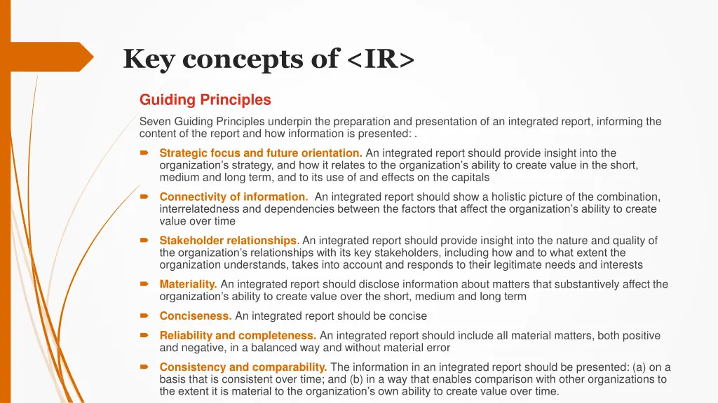 key concepts of ir