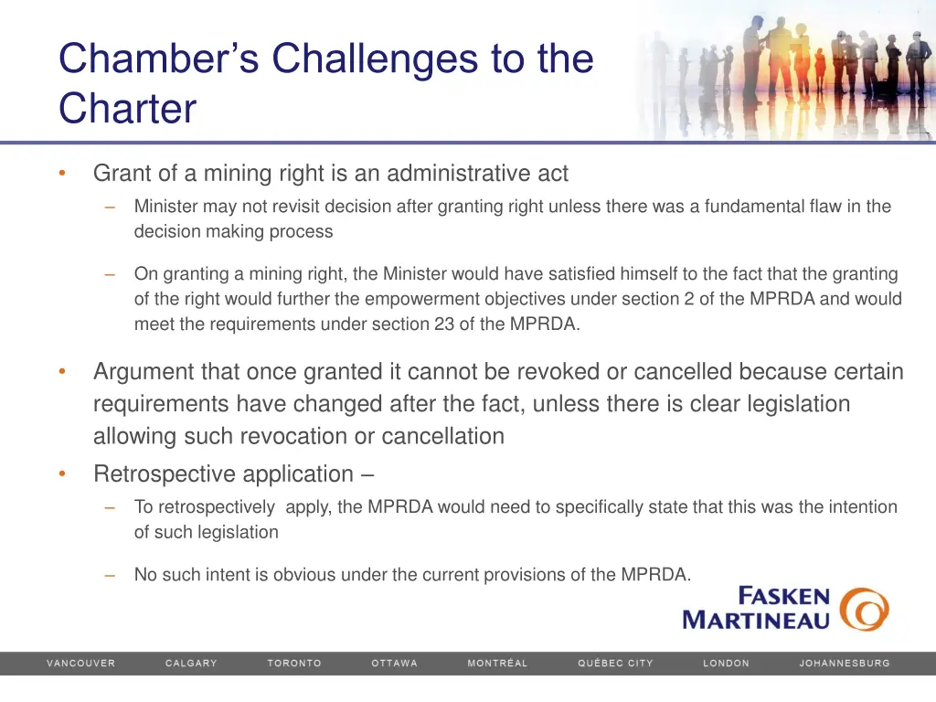 chamber s challenges to the charter 1