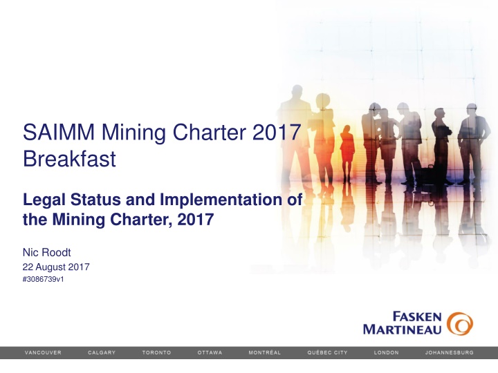 saimm mining charter 2017 breakfast