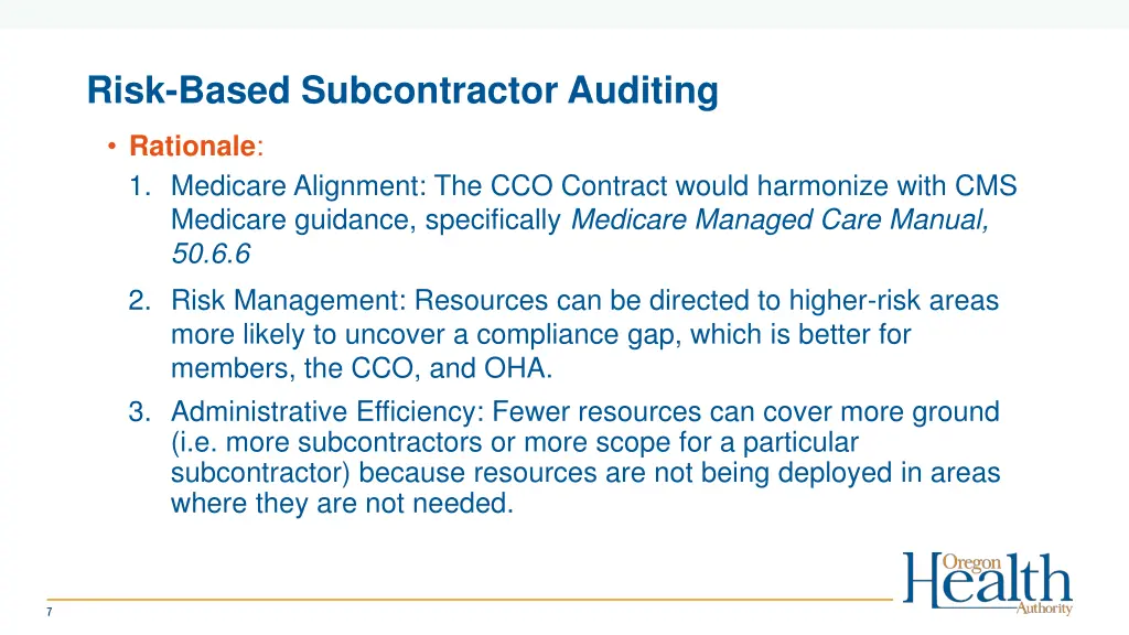 risk based subcontractor auditing 2