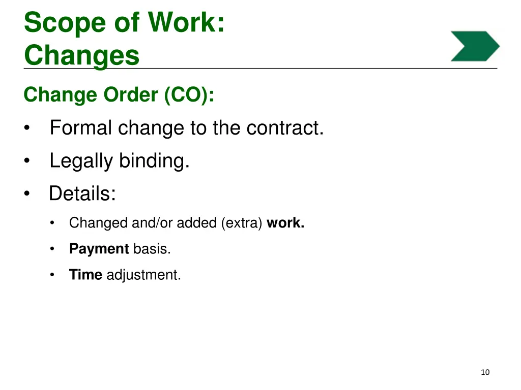 scope of work changes 1