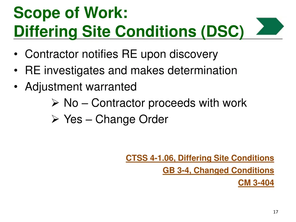 scope of work differing site conditions dsc 3