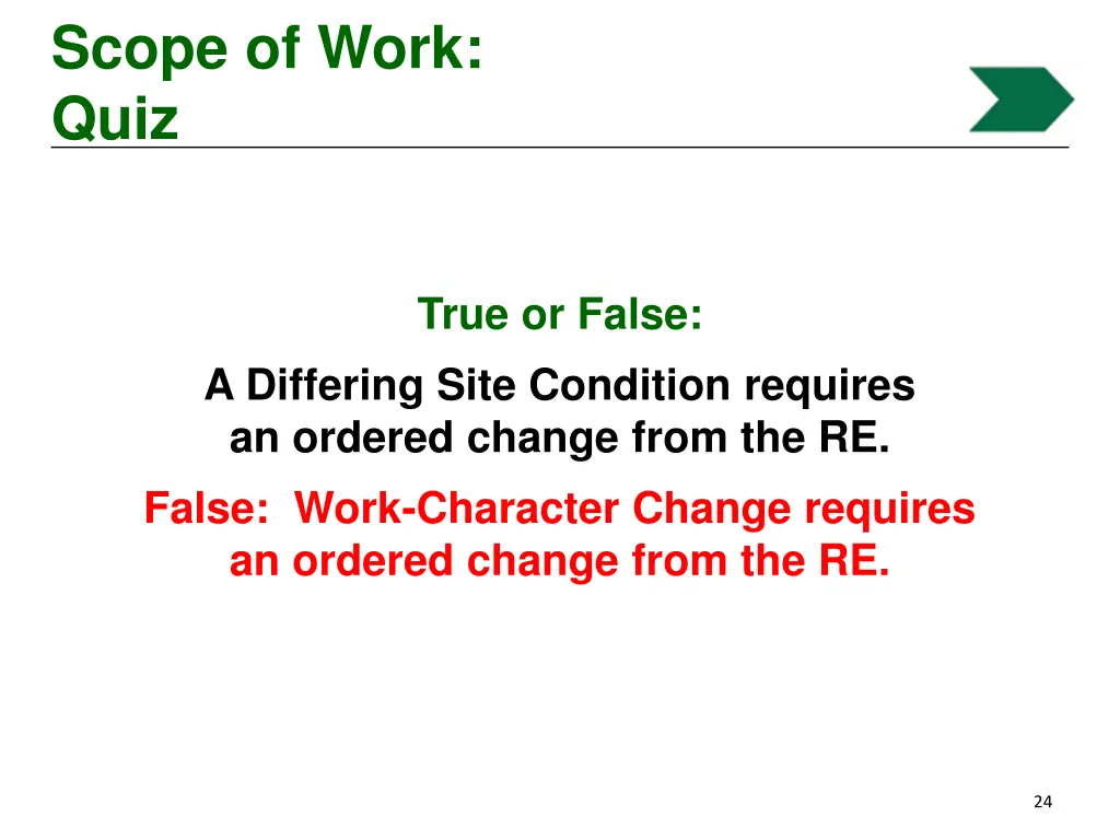 scope of work quiz 5