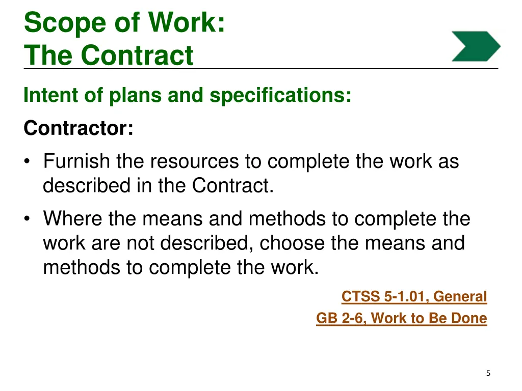 scope of work the contract 2