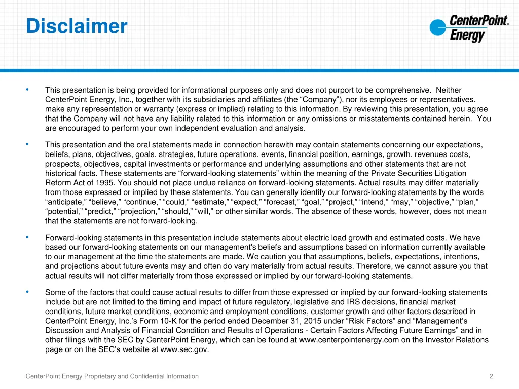 disclaimer