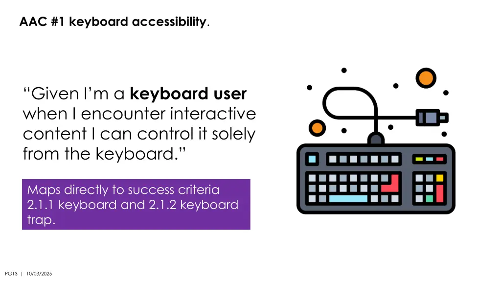 aac 1 keyboard accessibility