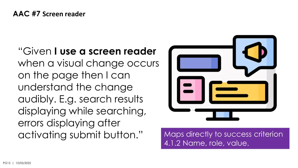 aac 7 screen reader