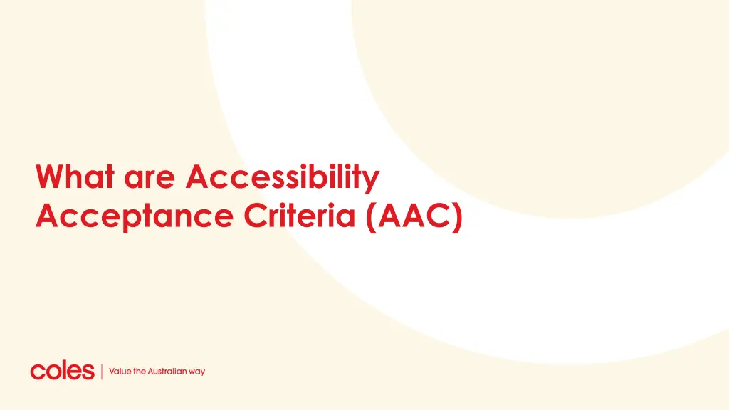 what are accessibility acceptance criteria aac