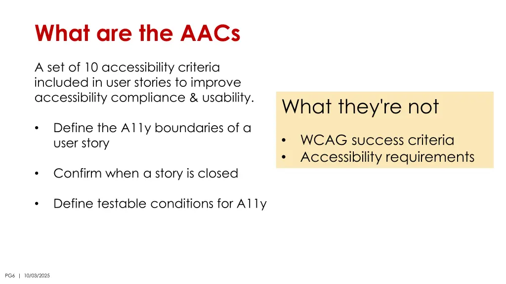 what are the aacs