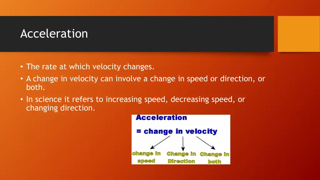 acceleration