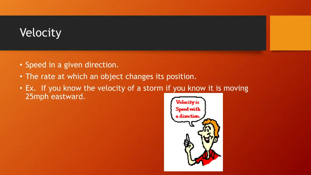 velocity