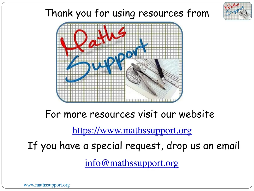 thank you for using resources from