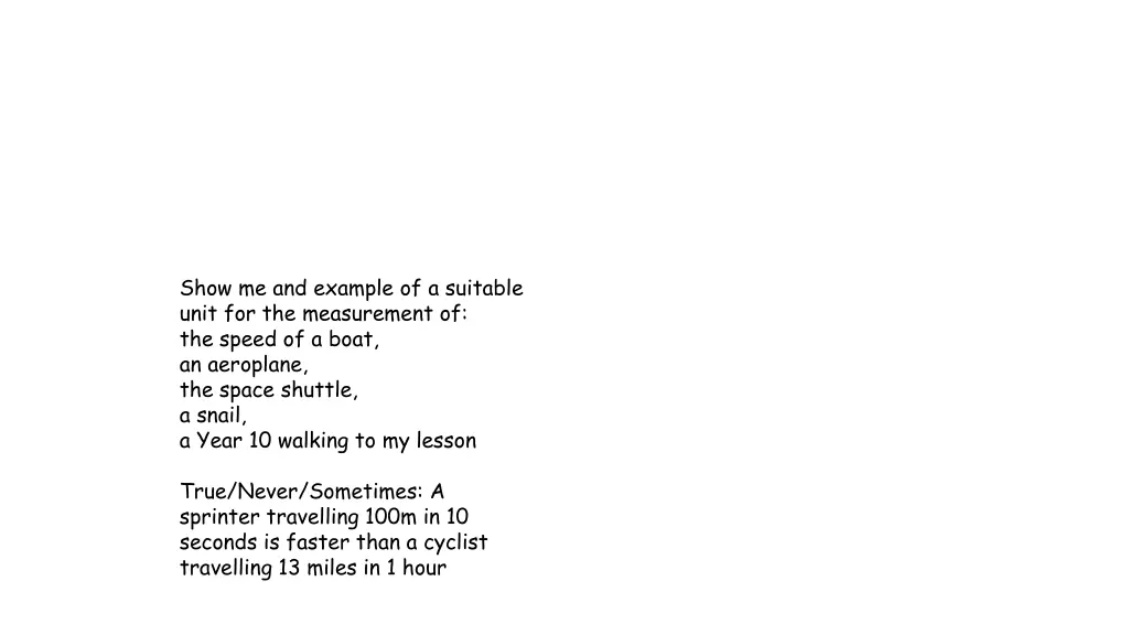 show me and example of a suitable unit