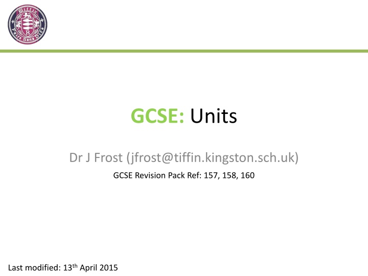 gcse units