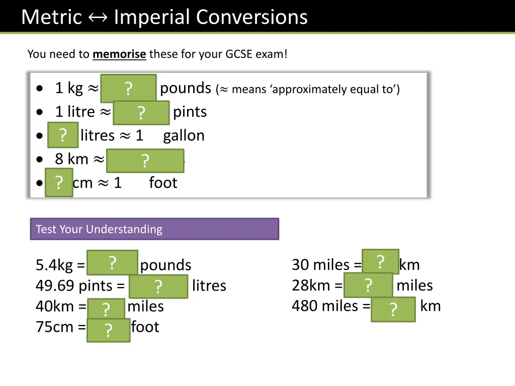 metric 1