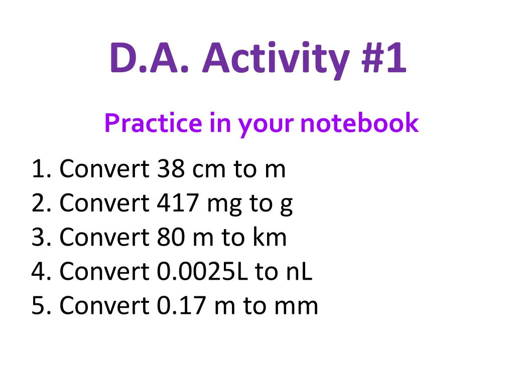 d a activity 1