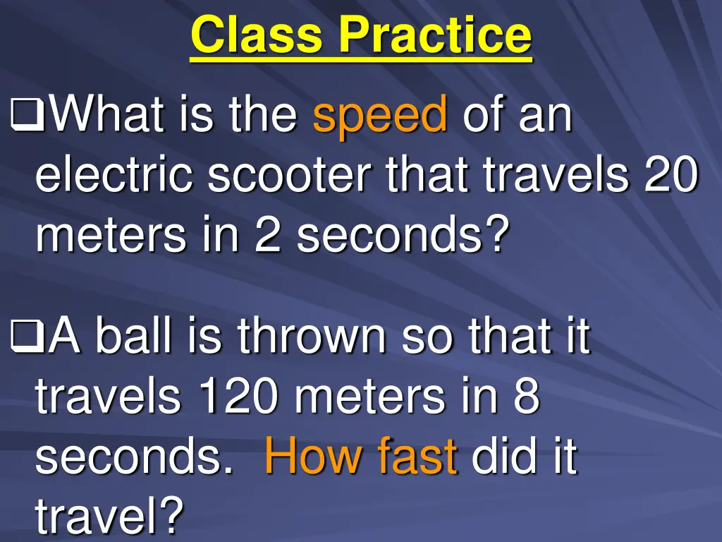 class practice