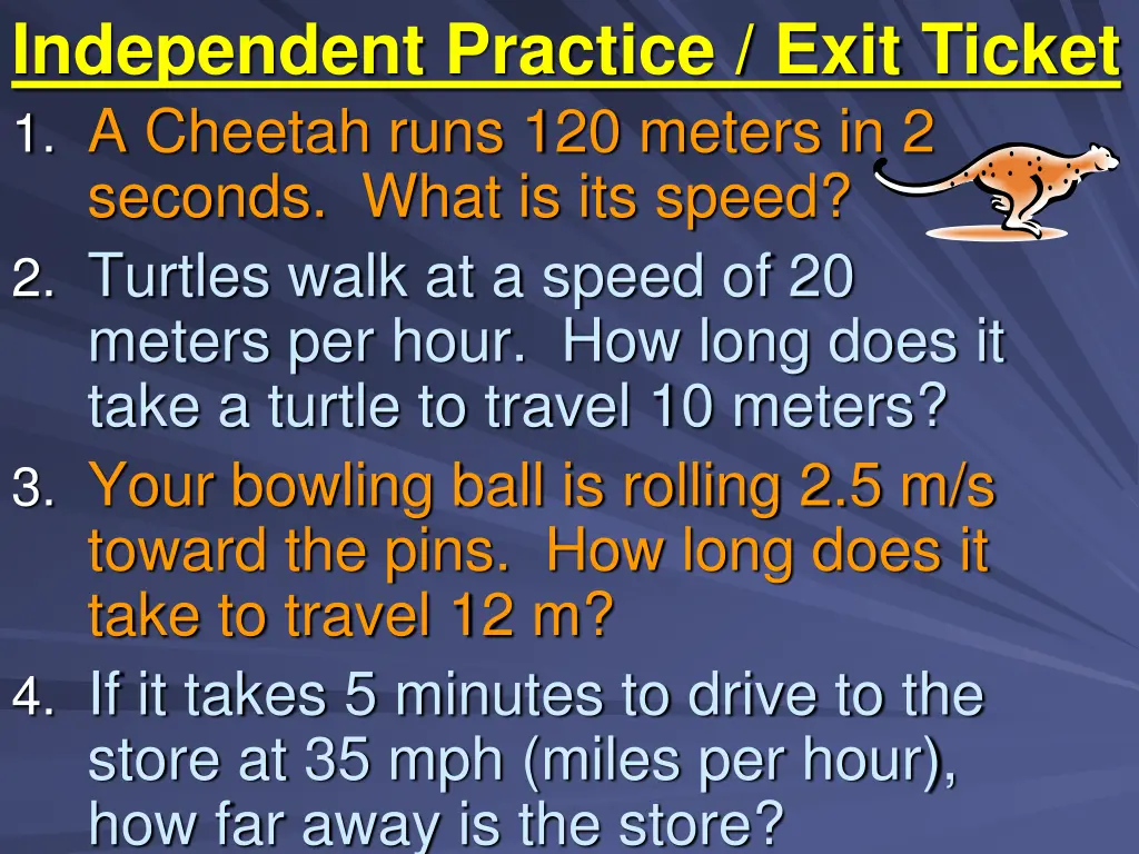 independent practice exit ticket
