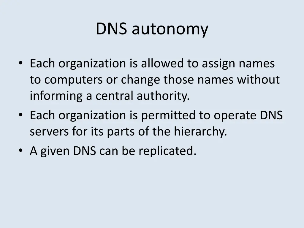 dns autonomy