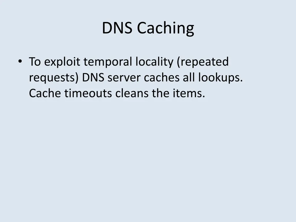 dns caching