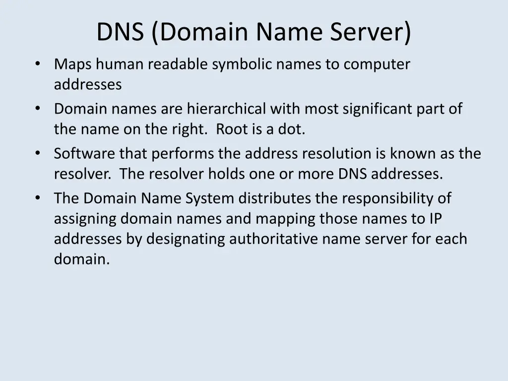 dns domain name server maps human readable