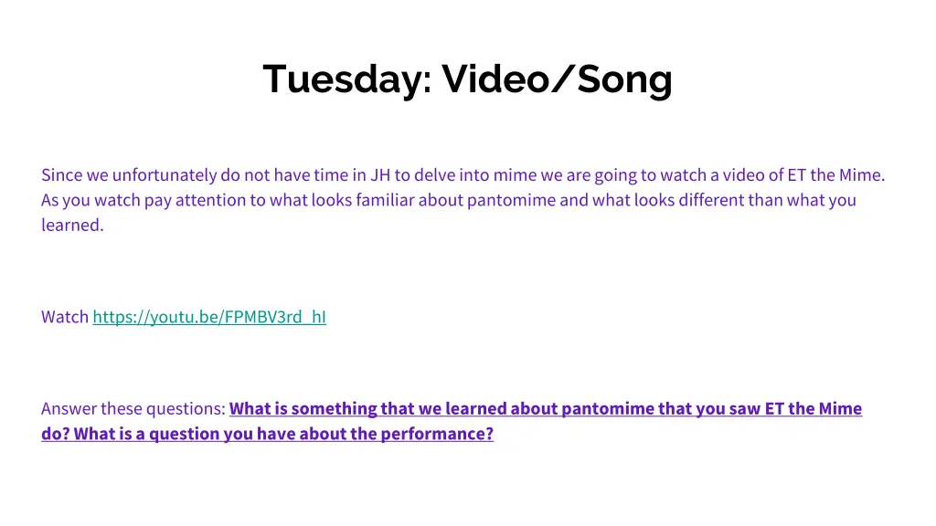 tuesday video song