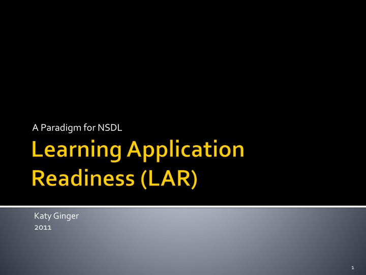 a paradigm for nsdl
