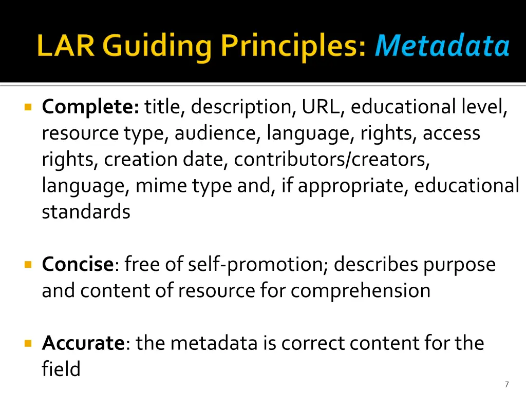 complete title description url educational level