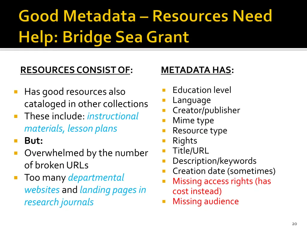 resources consist of