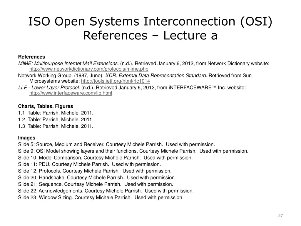 iso open systems interconnection osi references