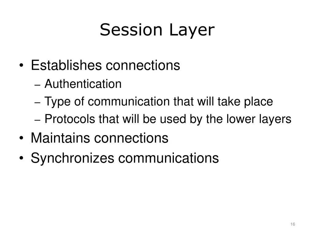 session layer