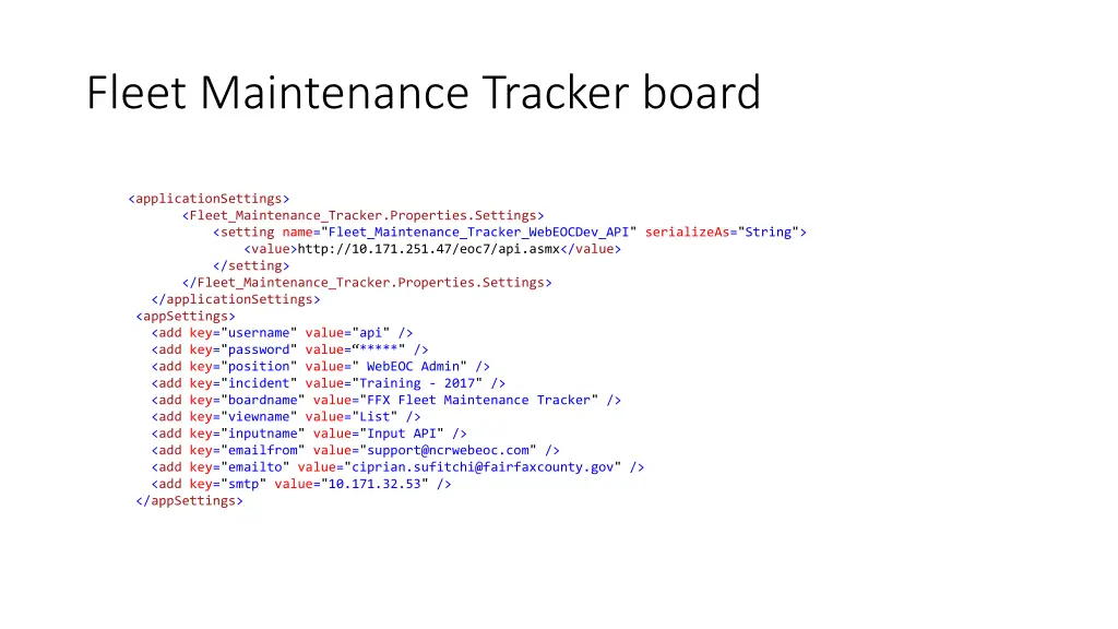 fleet maintenance tracker board 1