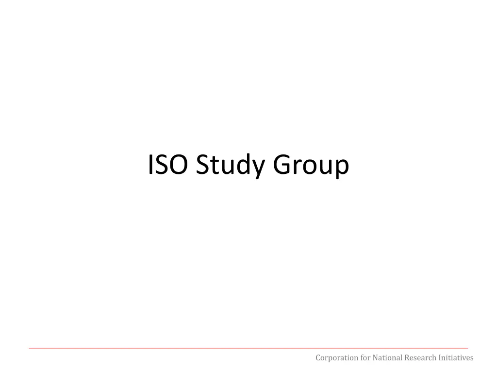 iso study group