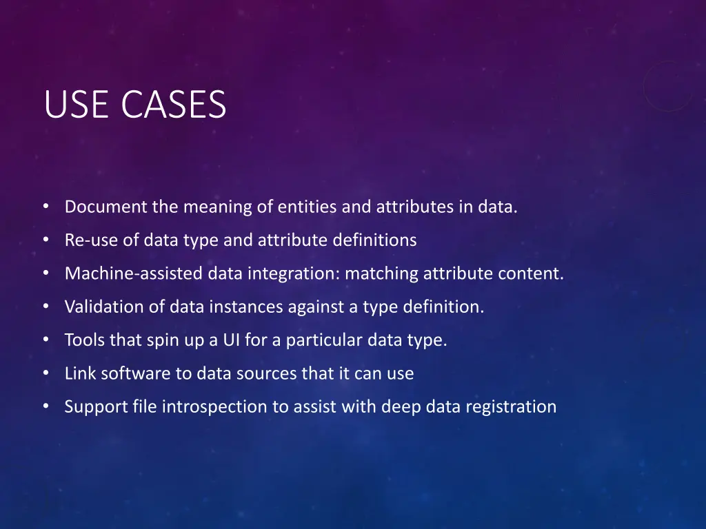 use cases