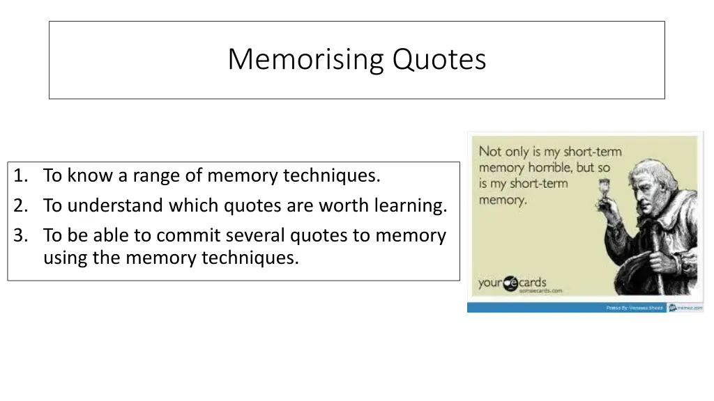 memorising quotes