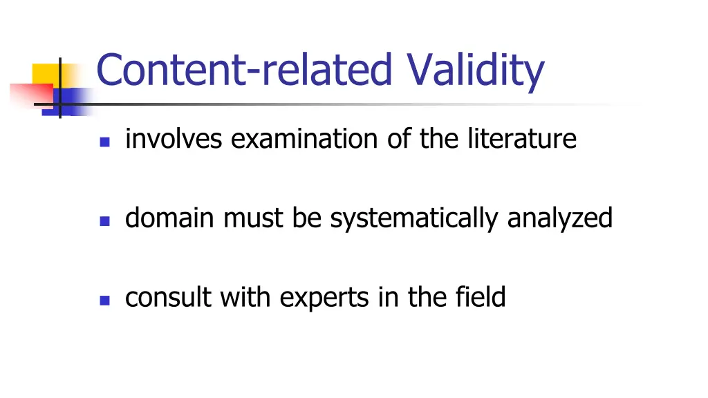 content related validity 1