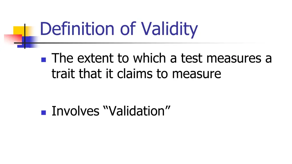 definition of validity